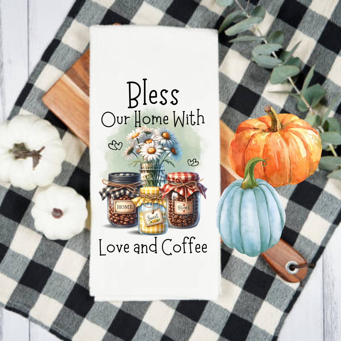 Kitchen Towels, Fall, Sunflowers and Farm Animals