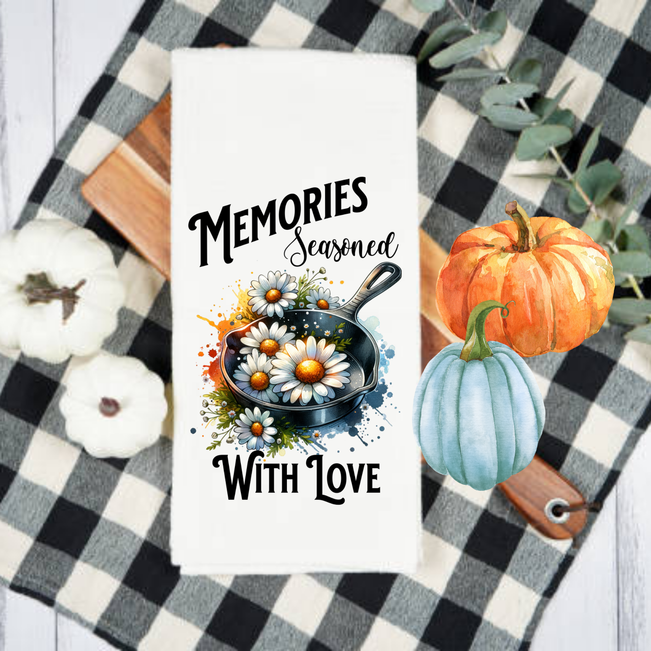 Kitchen Towels, Fall, Sunflowers and Farm Animals