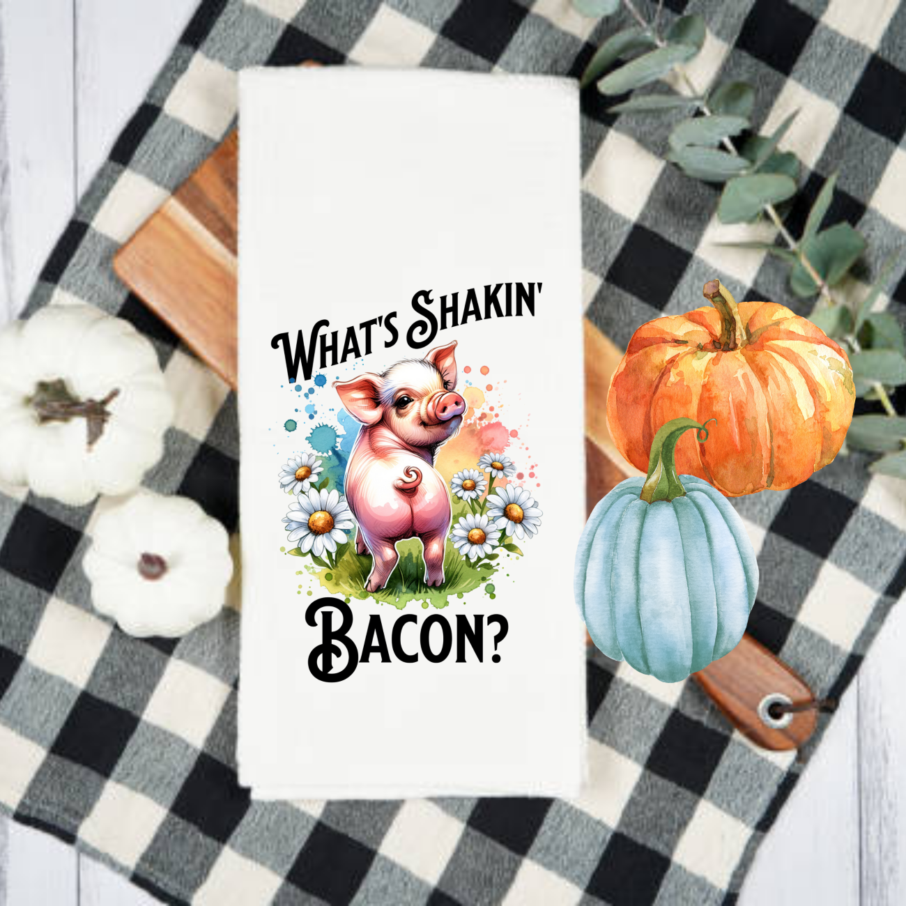 Kitchen Towels, Fall, Sunflowers and Farm Animals