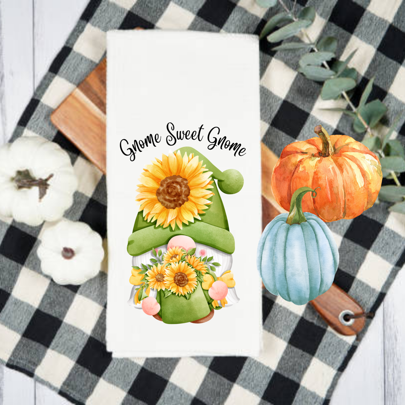 Kitchen Towels, Fall, Sunflowers and Farm Animals