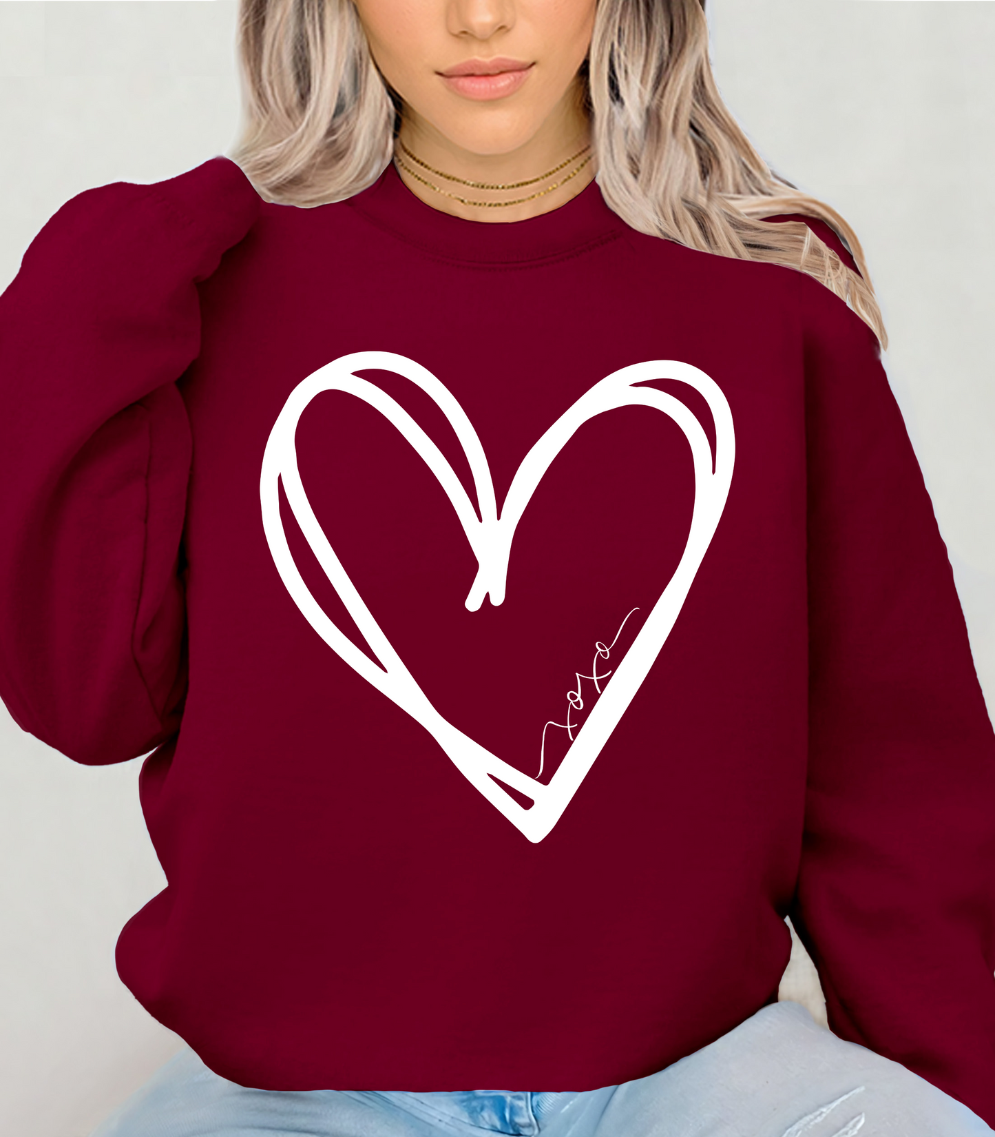 Heart Sweatshirt, Valentine Sweatshirt, Heart Shirt