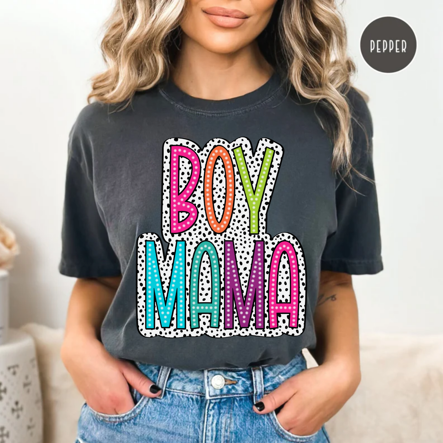 Boy Mama T-Shirt, Boy Mom Shirt, Comfort Color Tee