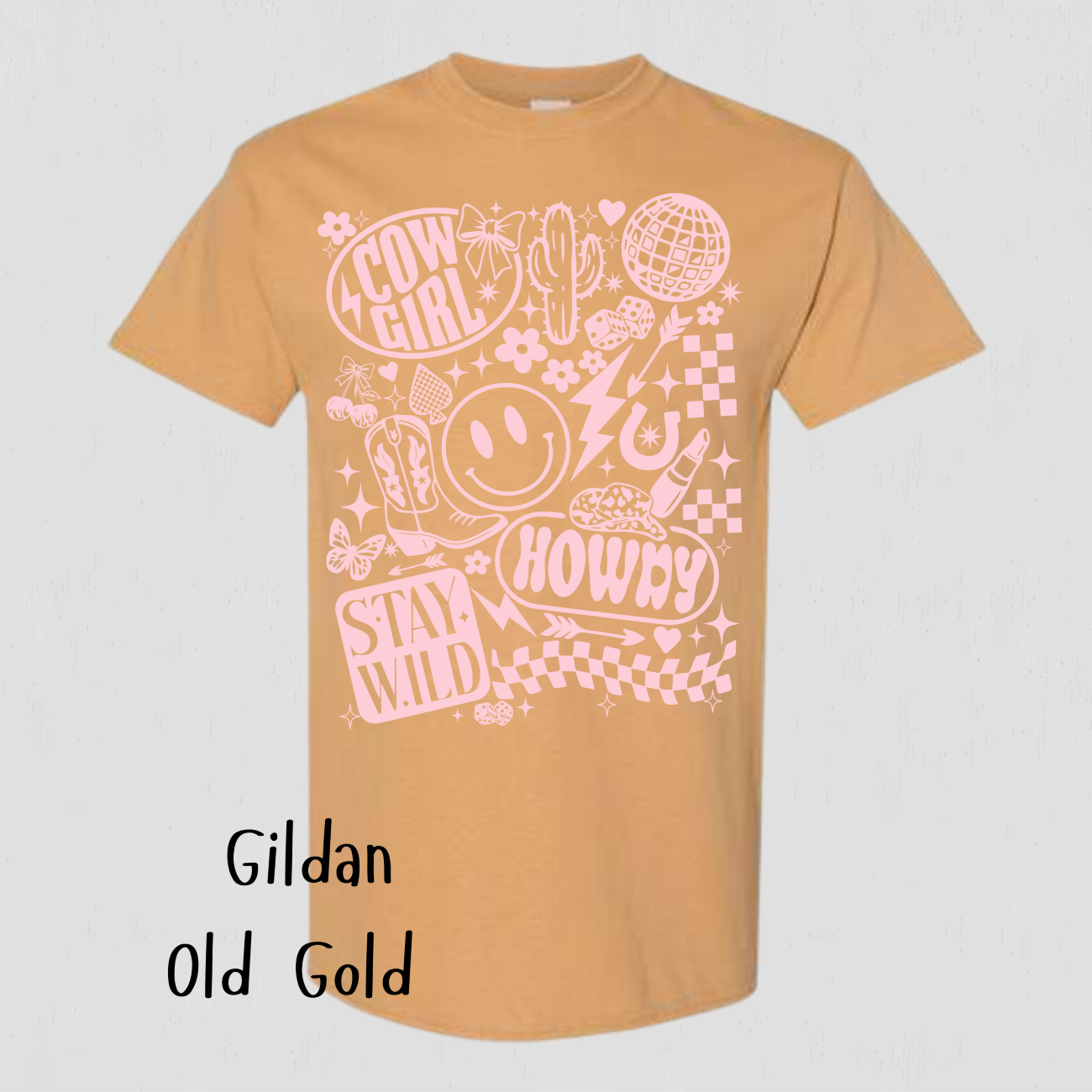 Cowgirl, Stay Wild, Howdy Collage Country Western T-Shirt