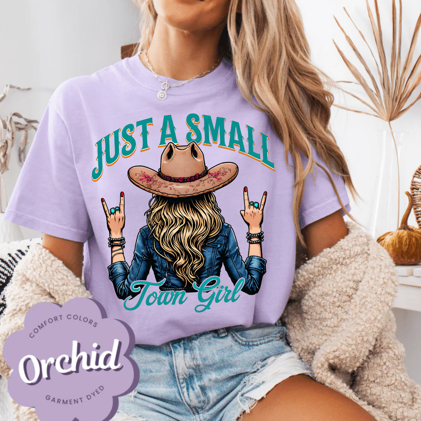Just a Small Town Girl, Comfort Color Shirt