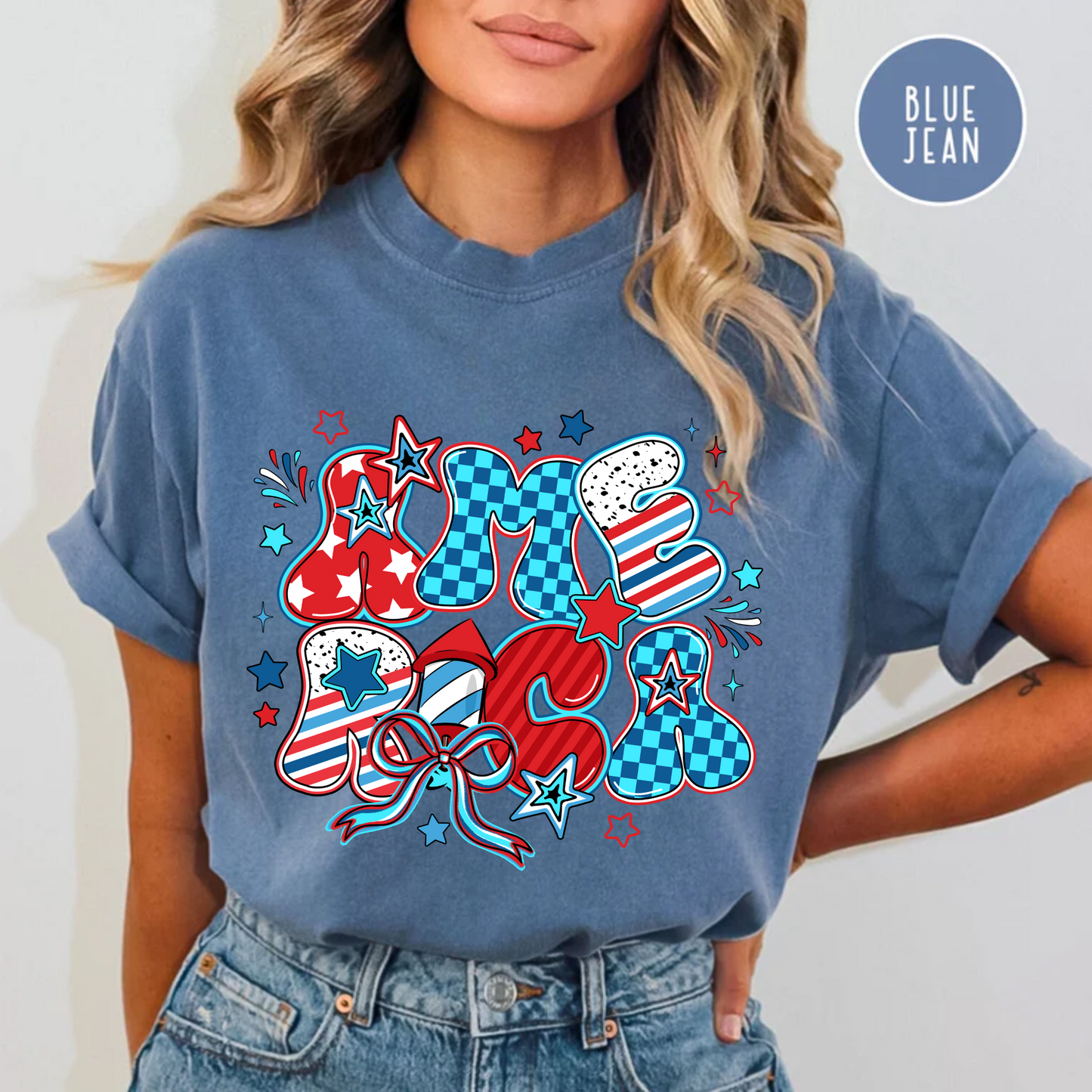 America T-shirt, Memorial Day, 4th of July Tee Comfort Color