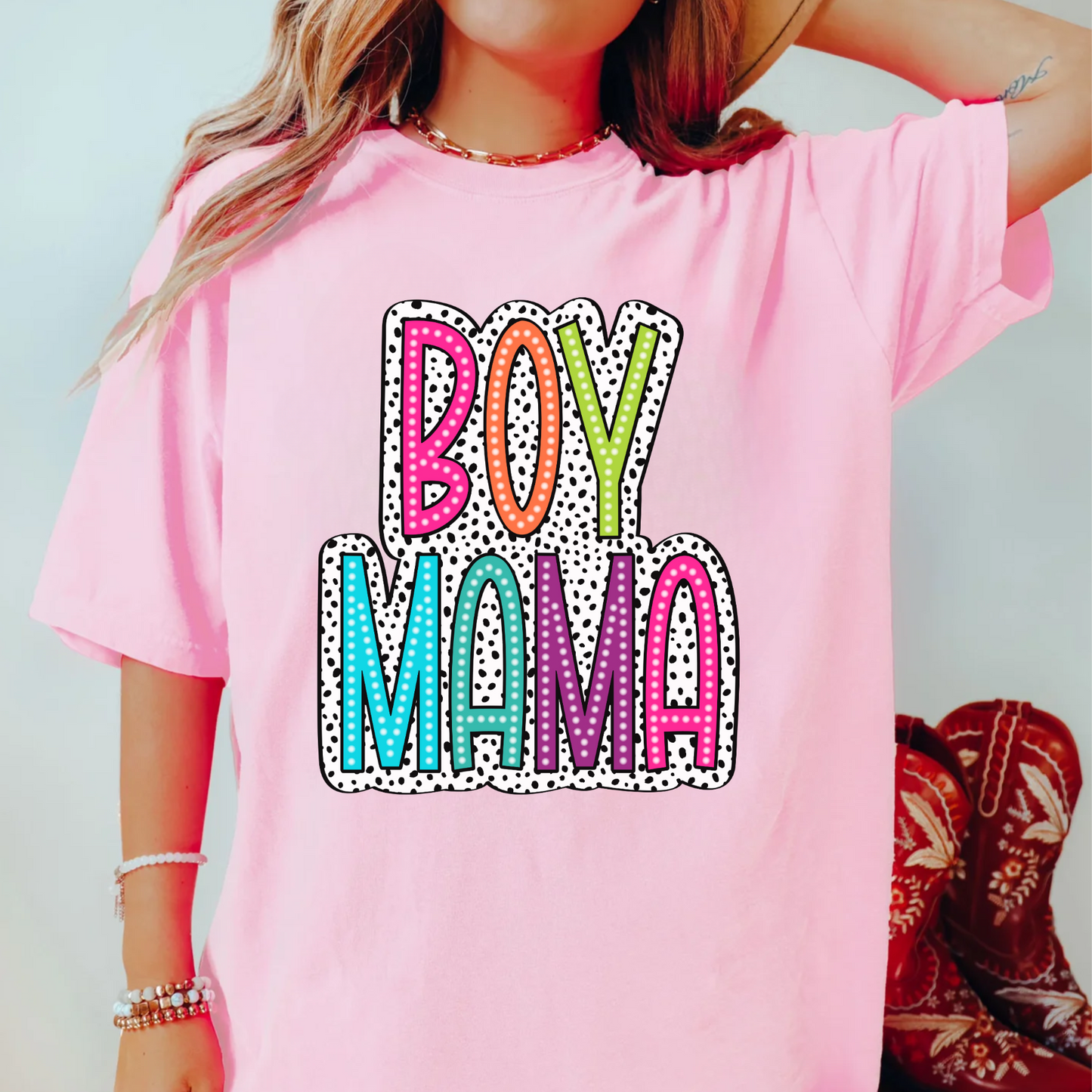 Boy Mama T-Shirt, Boy Mom Shirt, Comfort Color Tee