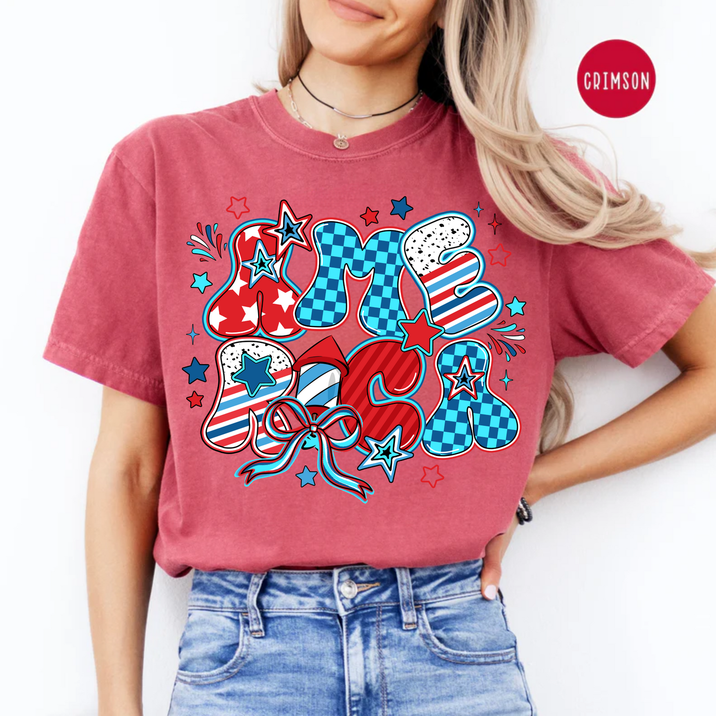 America T-shirt, Memorial Day, 4th of July Tee Comfort Color