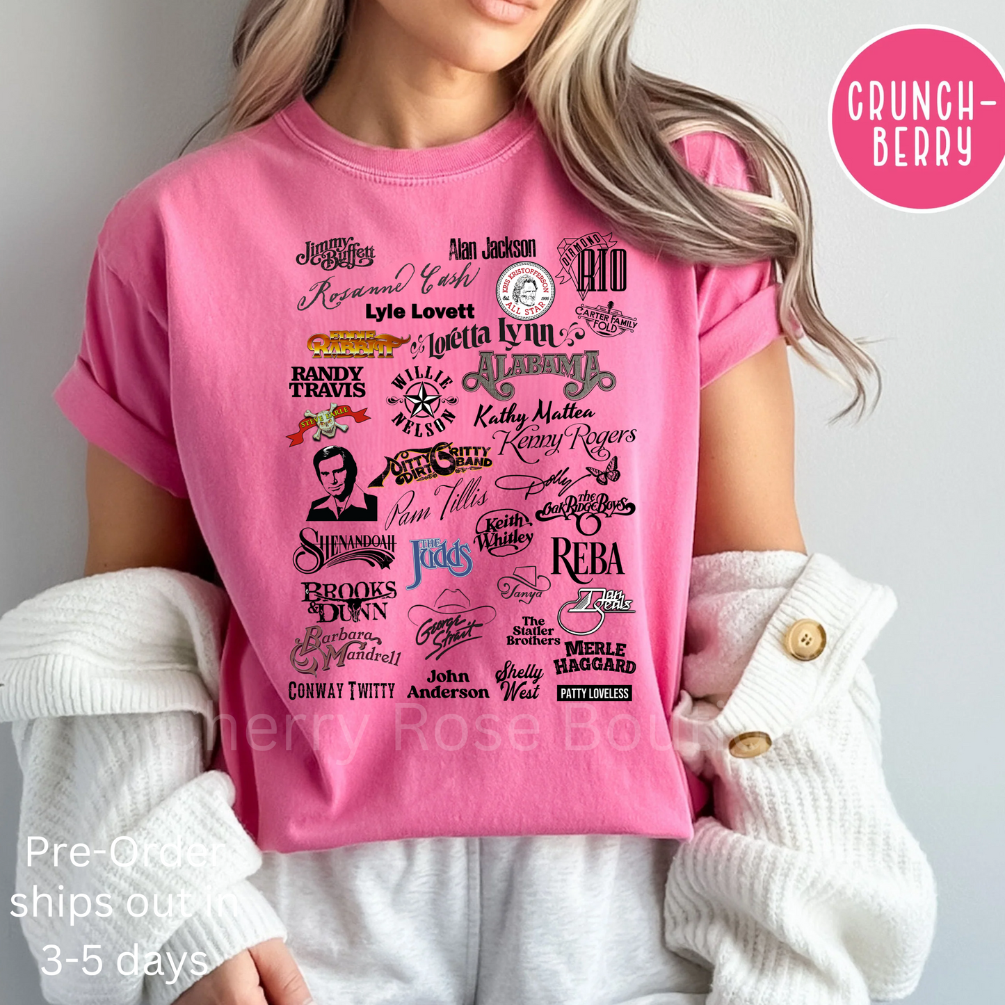 80's Country Bands Comfort Color Tee