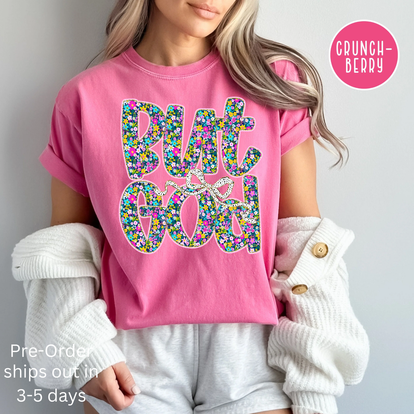 But God, Christian Faith-Based Shirt, Comfort Color Shirt
