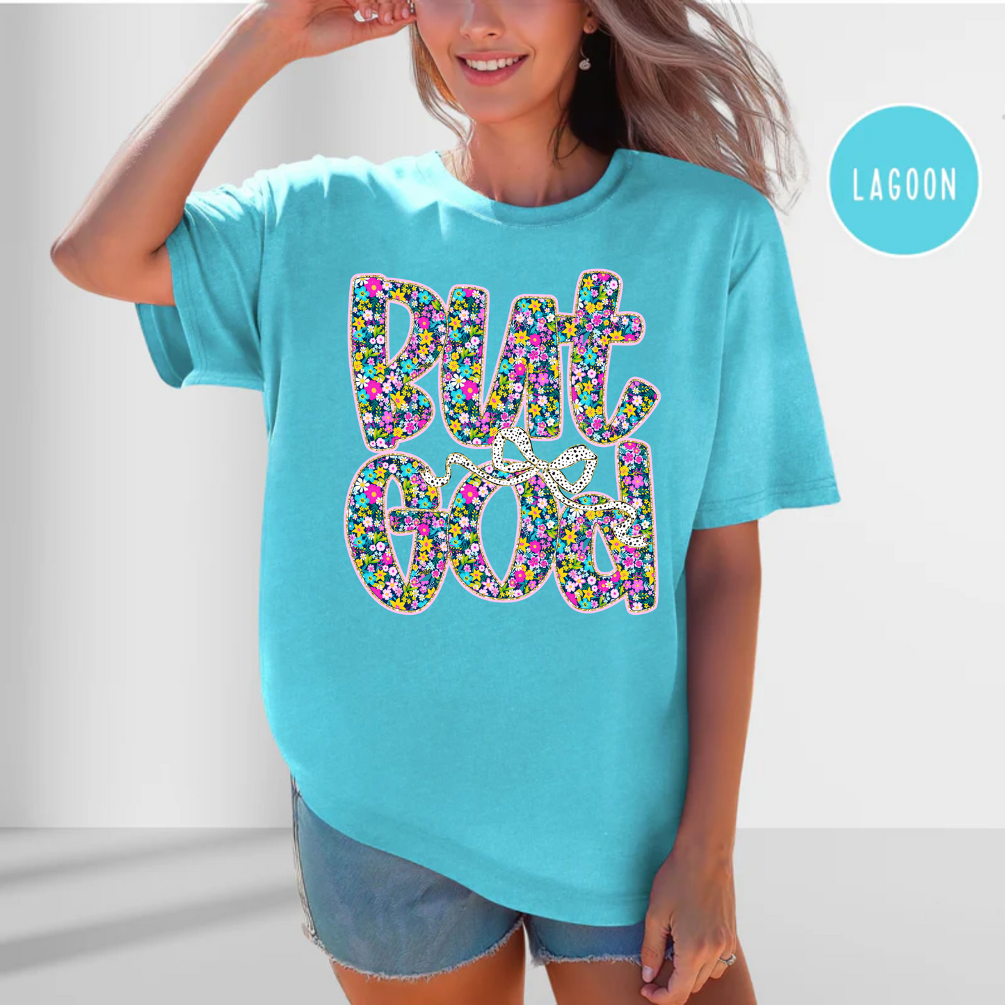 But God, Christian Faith-Based Shirt, Comfort Color Shirt