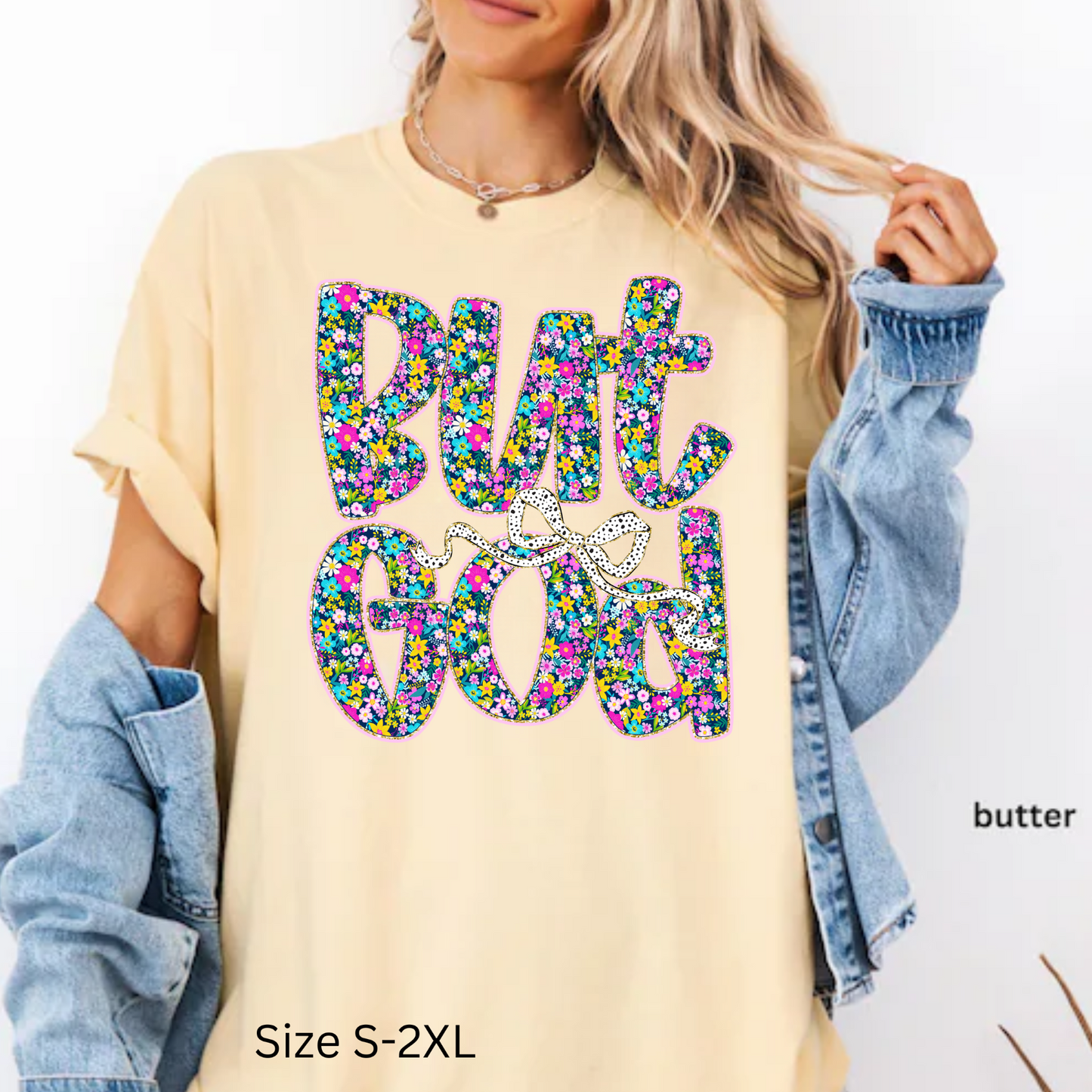 But God, Christian Faith-Based Shirt, Comfort Color Shirt