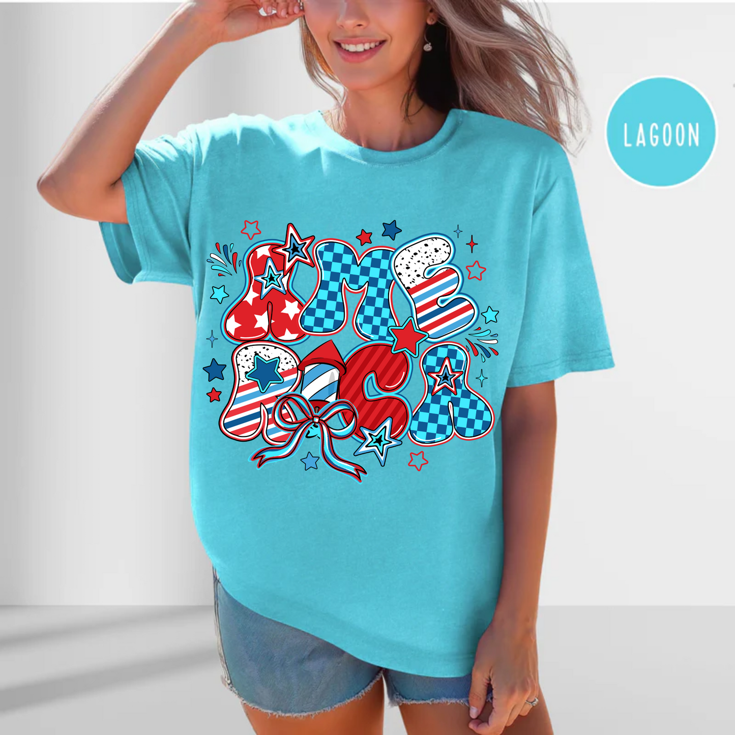America T-shirt, Memorial Day, 4th of July Tee Comfort Color