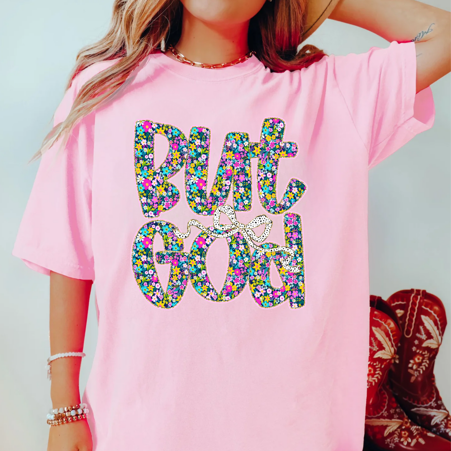 But God, Christian Faith-Based Shirt, Comfort Color Shirt