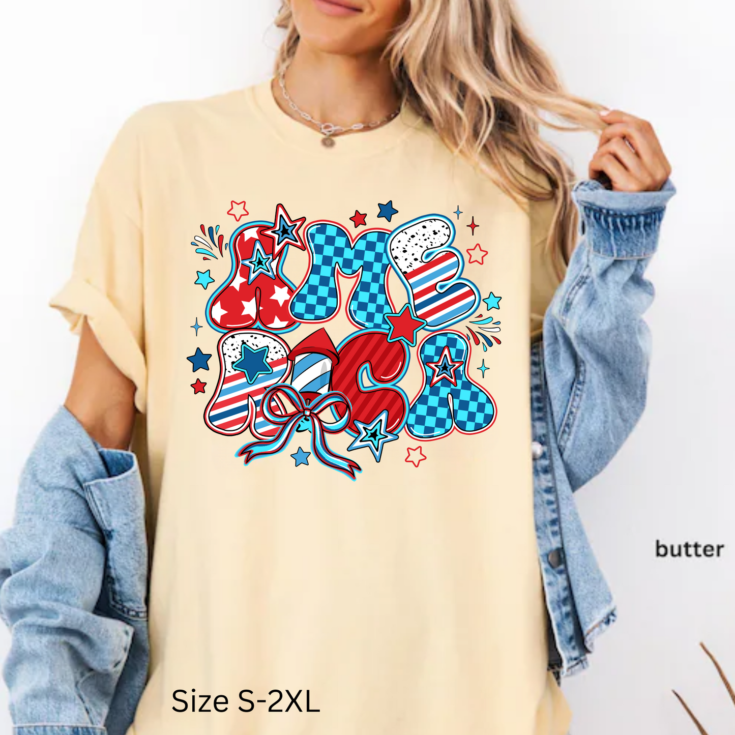 America T-shirt, Memorial Day, 4th of July Tee Comfort Color