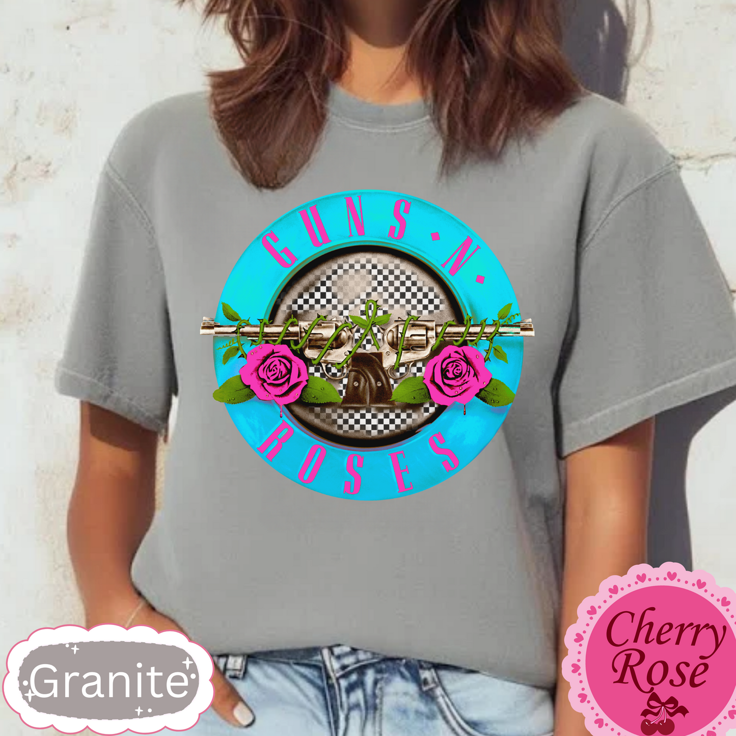 Guns N Roses Tshirt 80' Rock Band Tee