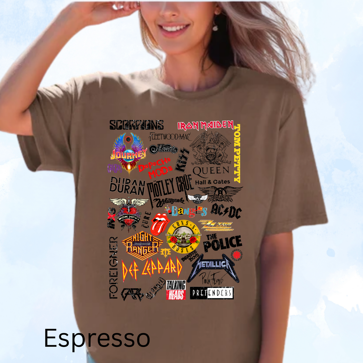 80's Rock Bands Comfort Color Tee