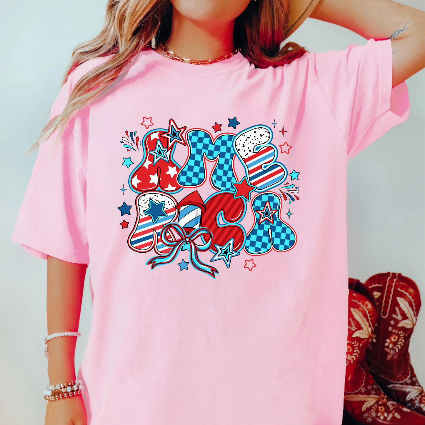 America T-shirt, Memorial Day, 4th of July Tee Comfort Color