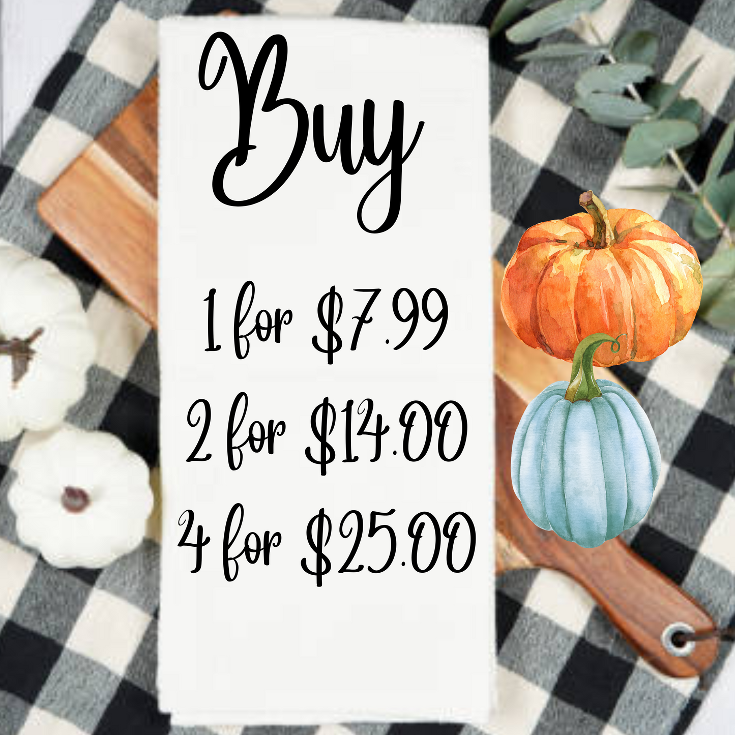 Kitchen Towels, Fall, Sunflowers and Farm Animals