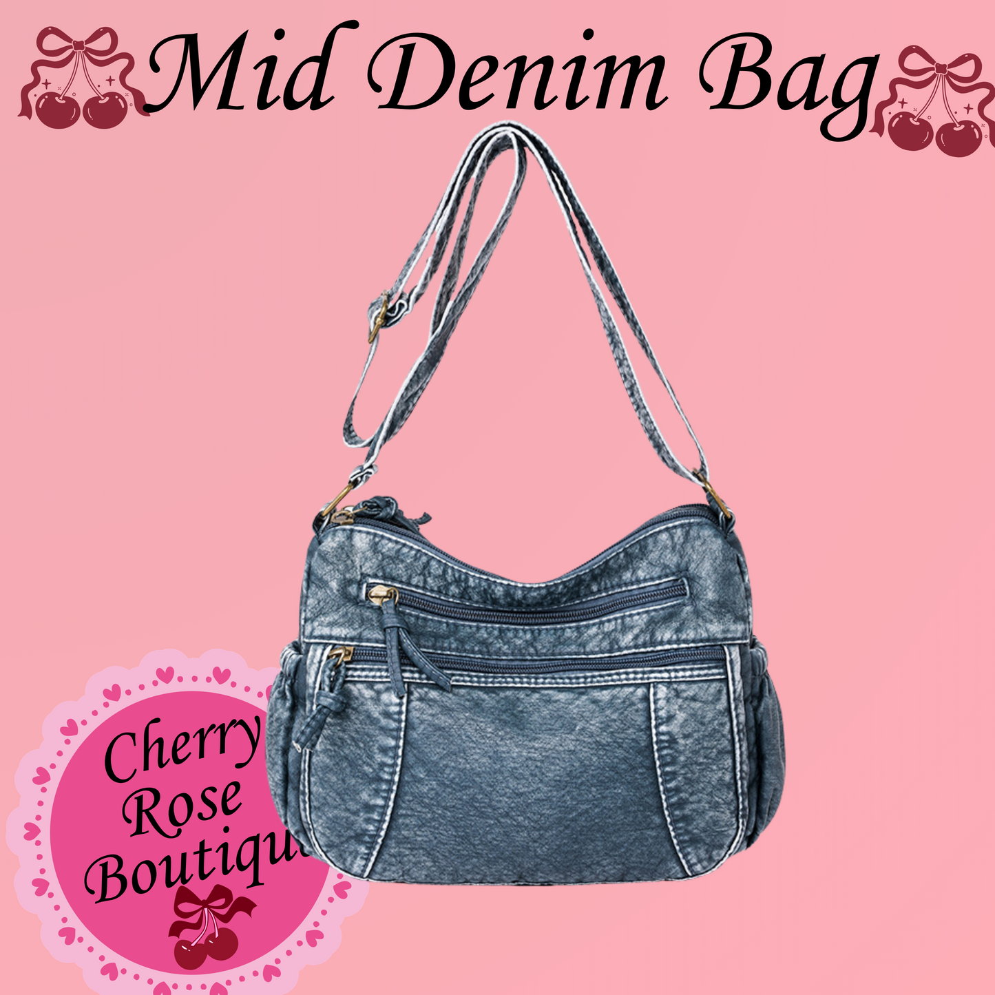 Denim Bags-Mid Size