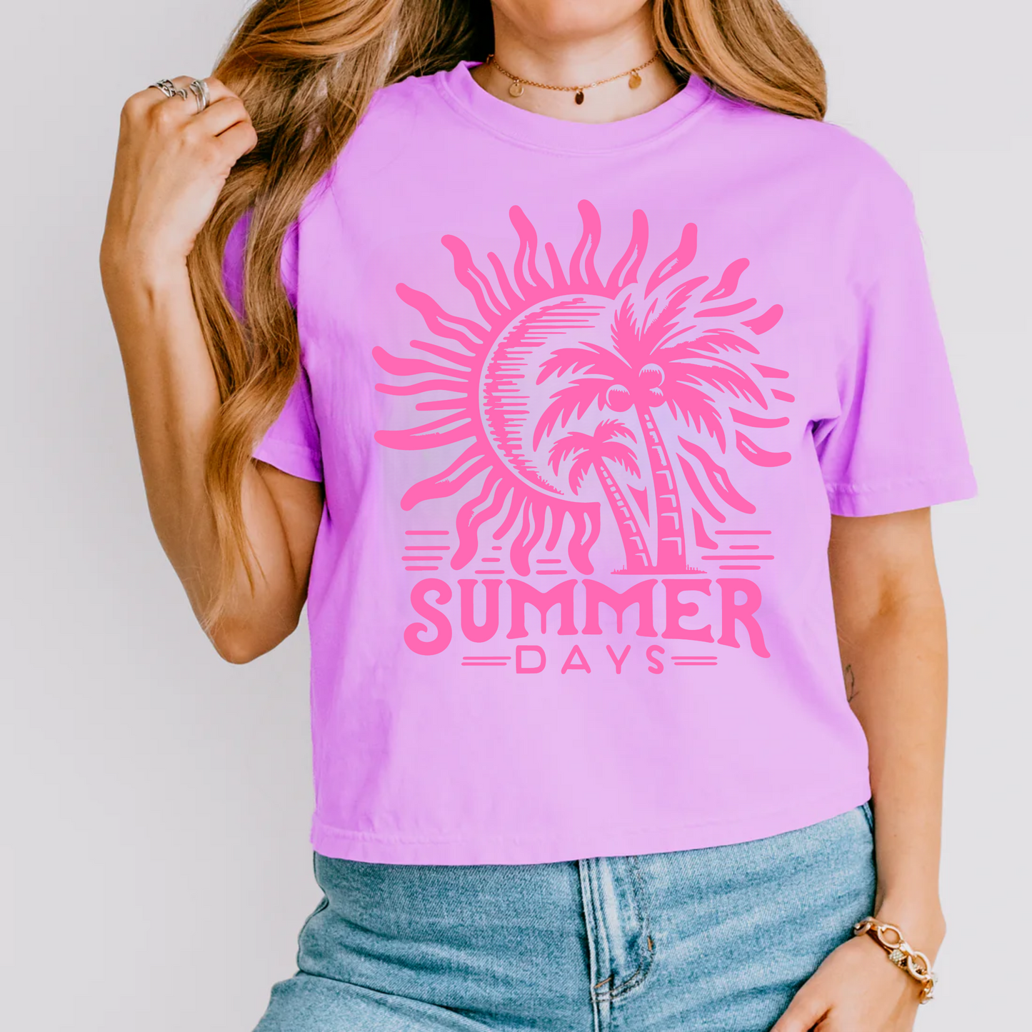 Summer Days Shirt, Summer Beach Vacation Ready, Comfort Color Tee