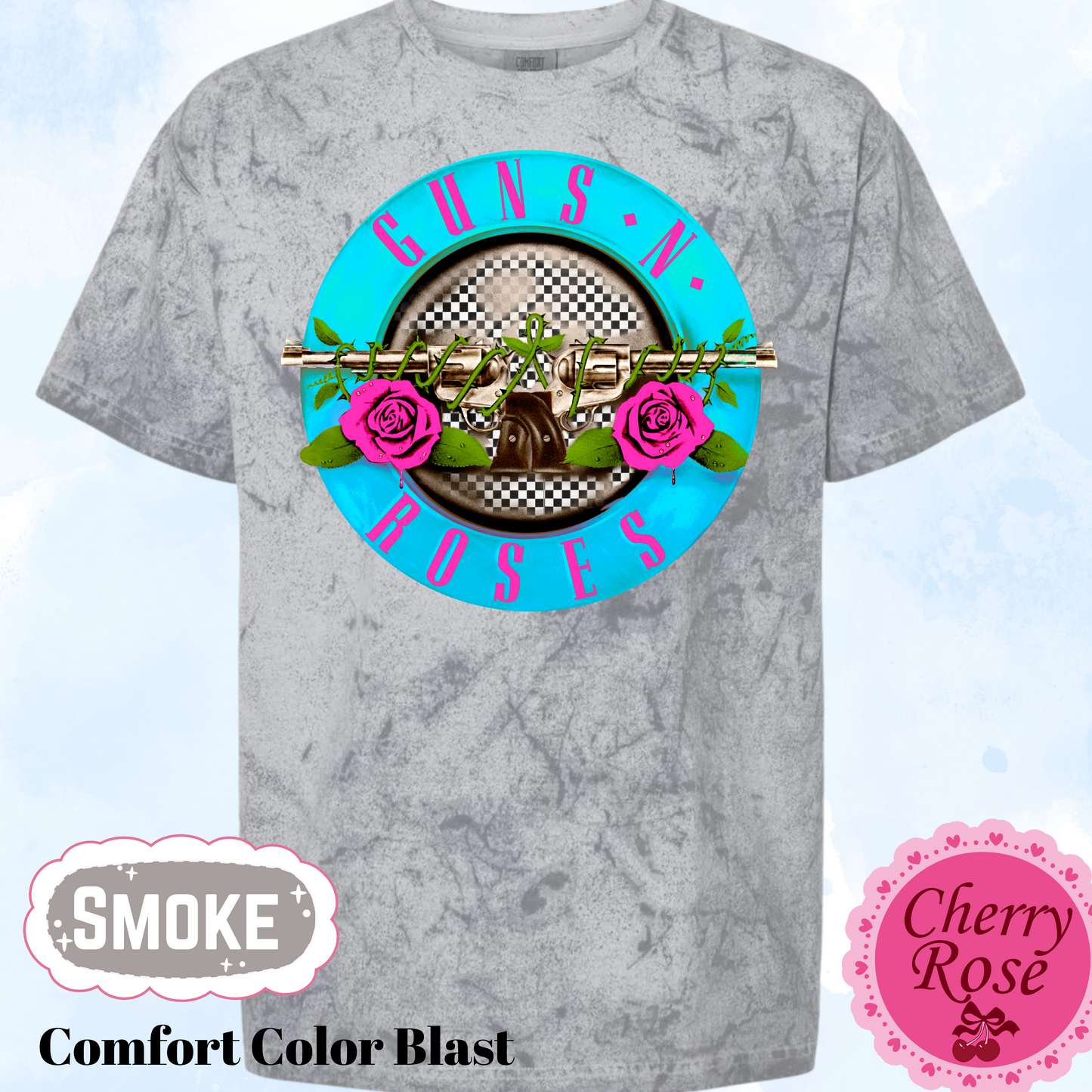 Guns N Roses Tshirt 80' Rock Band Tee
