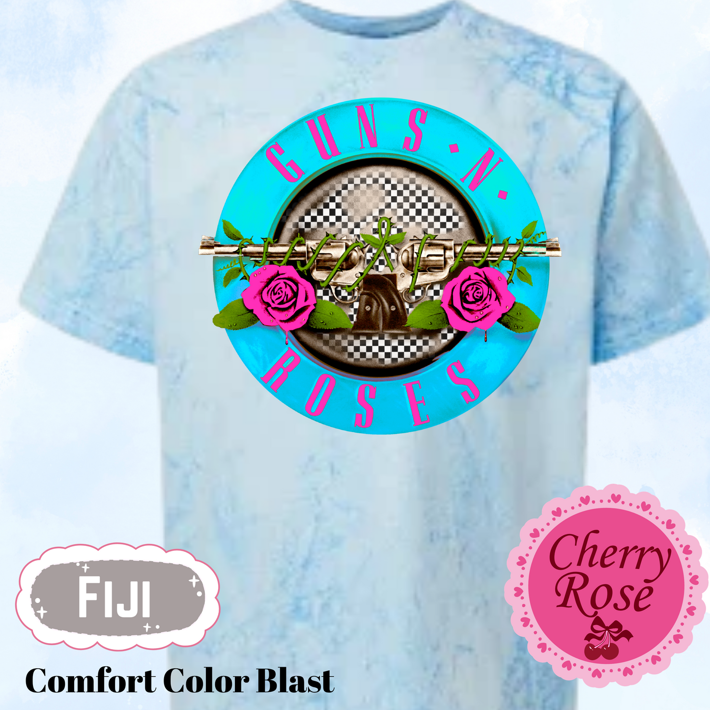 Guns N Roses Tshirt 80' Rock Band Tee