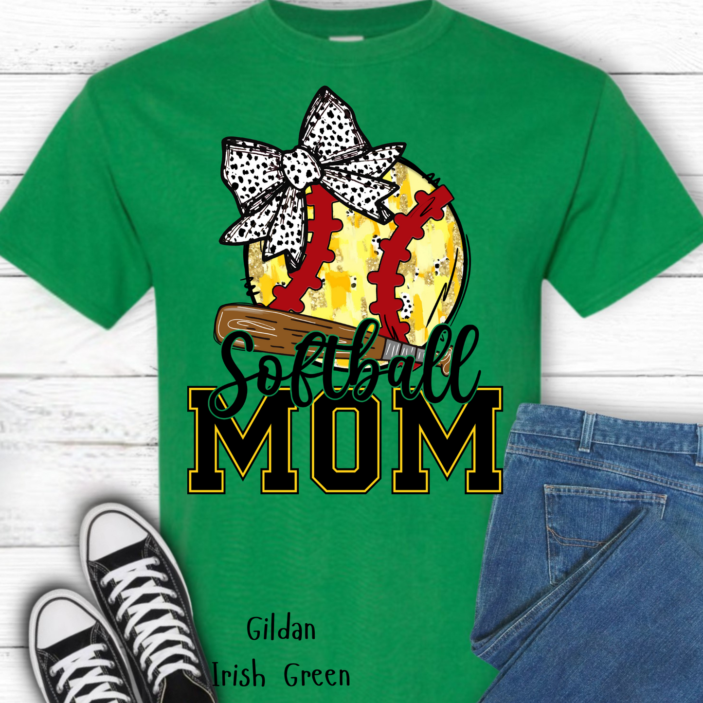 Softball Mom T-shirt, Softball Mom Tee, Gildan Shirt