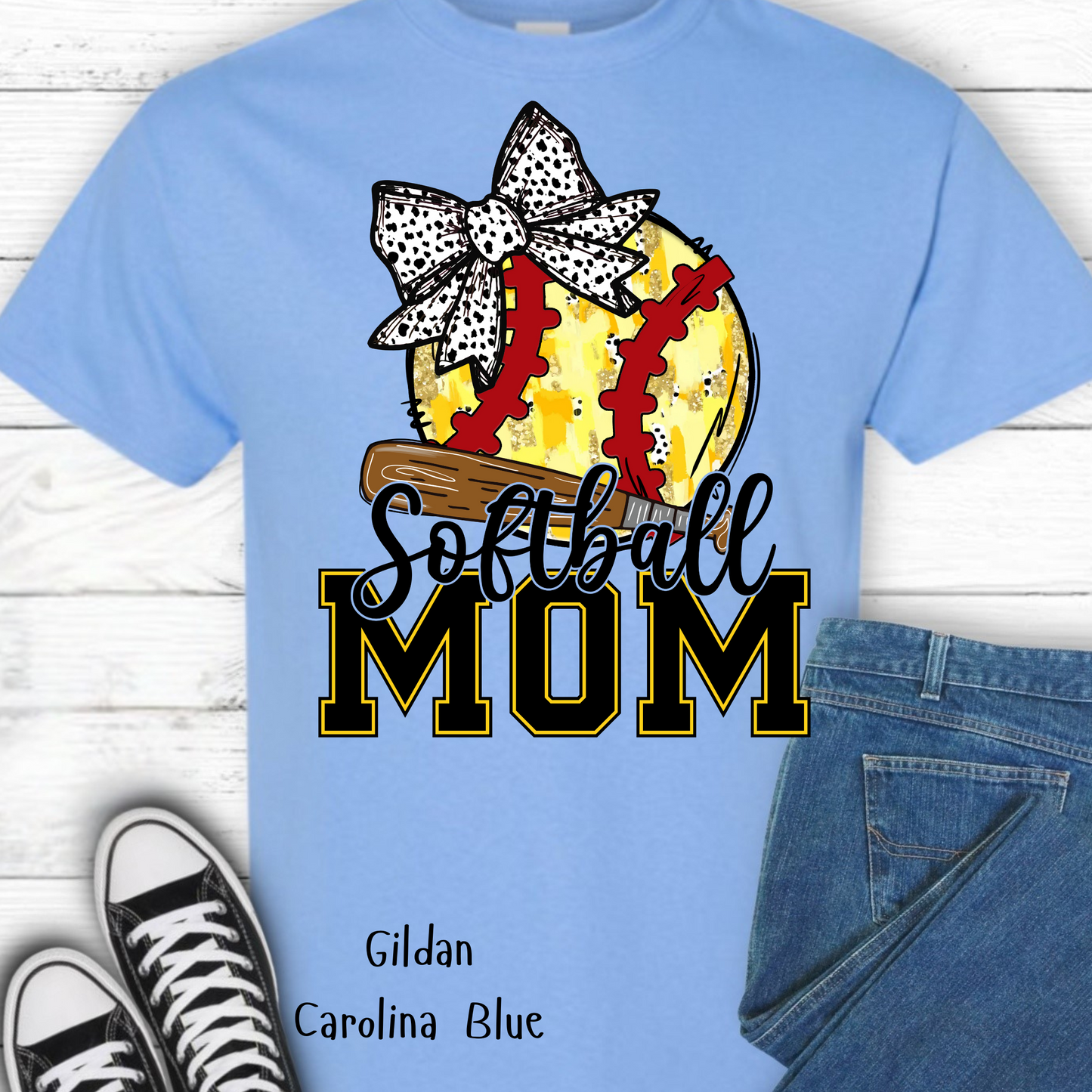Softball Mom T-shirt, Softball Mom Tee, Gildan Shirt