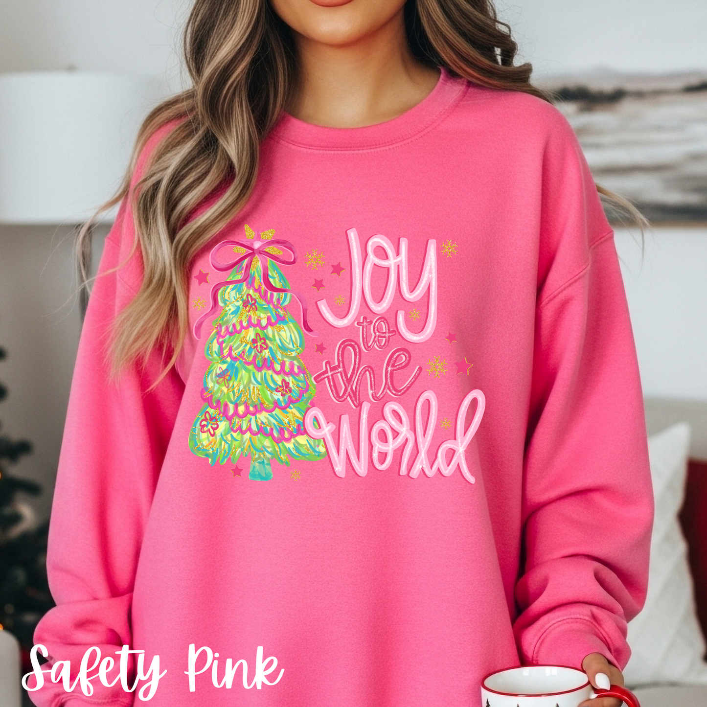 Joy to the World Christmas Holiday Sweatshirt, Youth & Adult