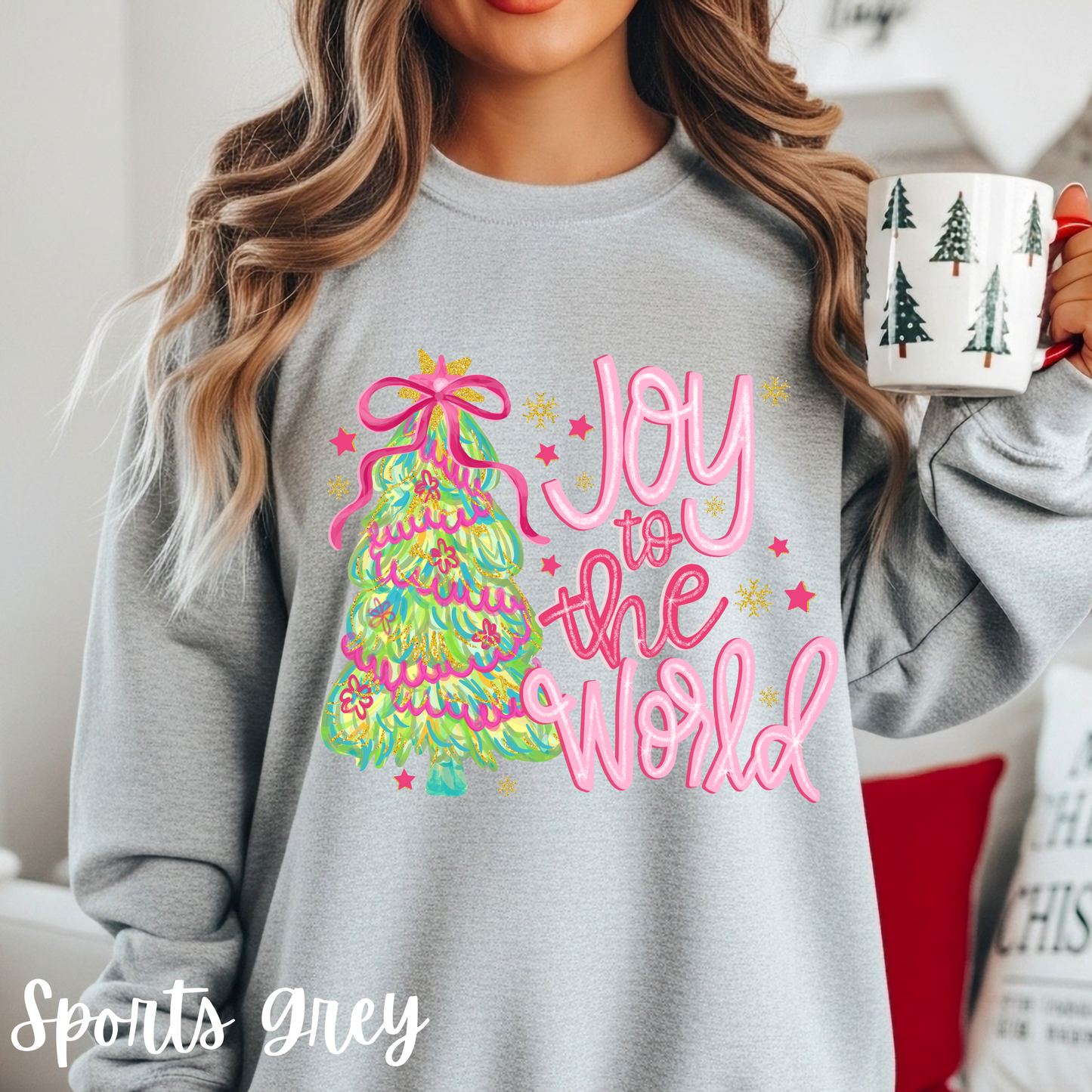 Joy to the World Christmas Holiday Sweatshirt, Youth & Adult