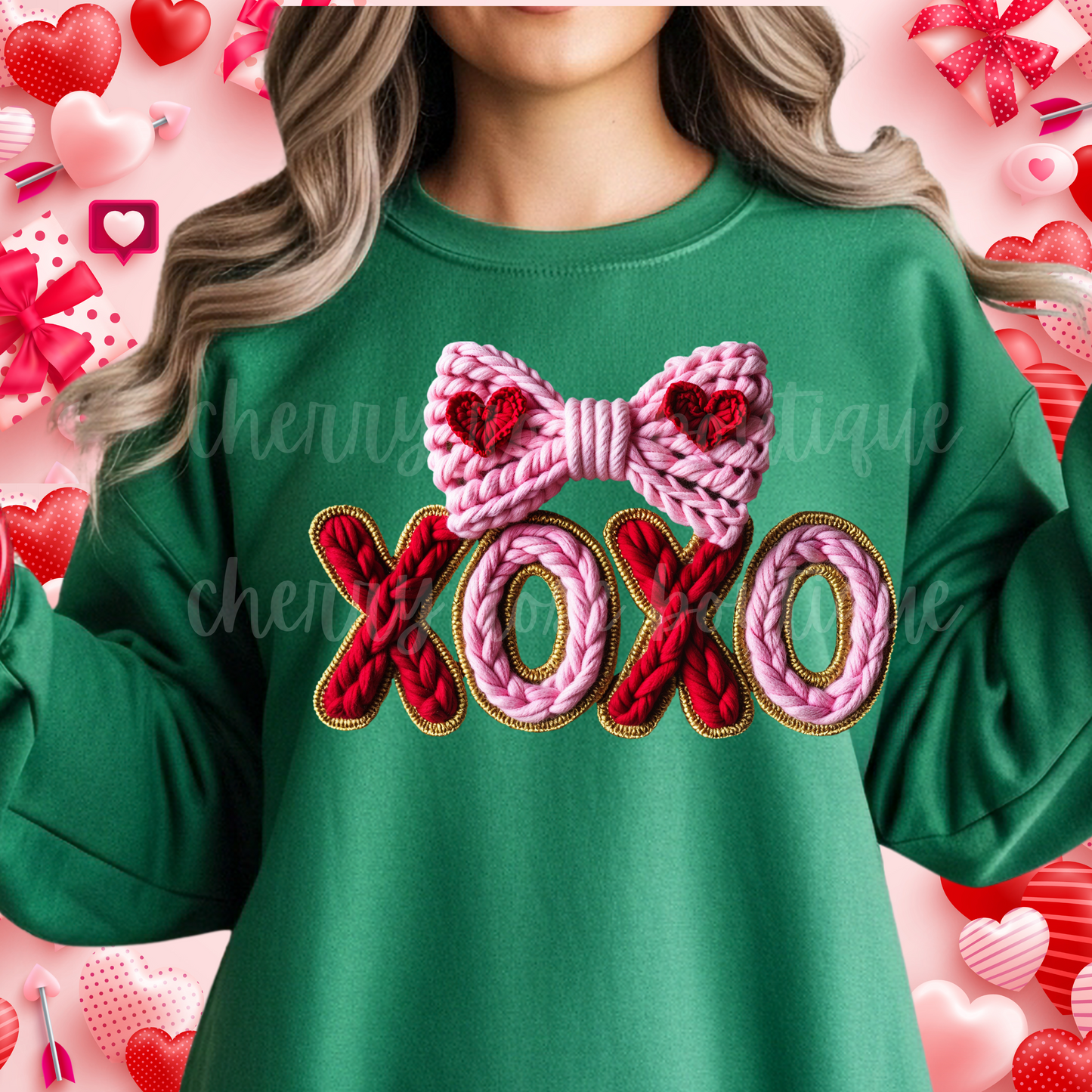 XOXO Hugs and Kisses Valentine's Day Sweatshirt