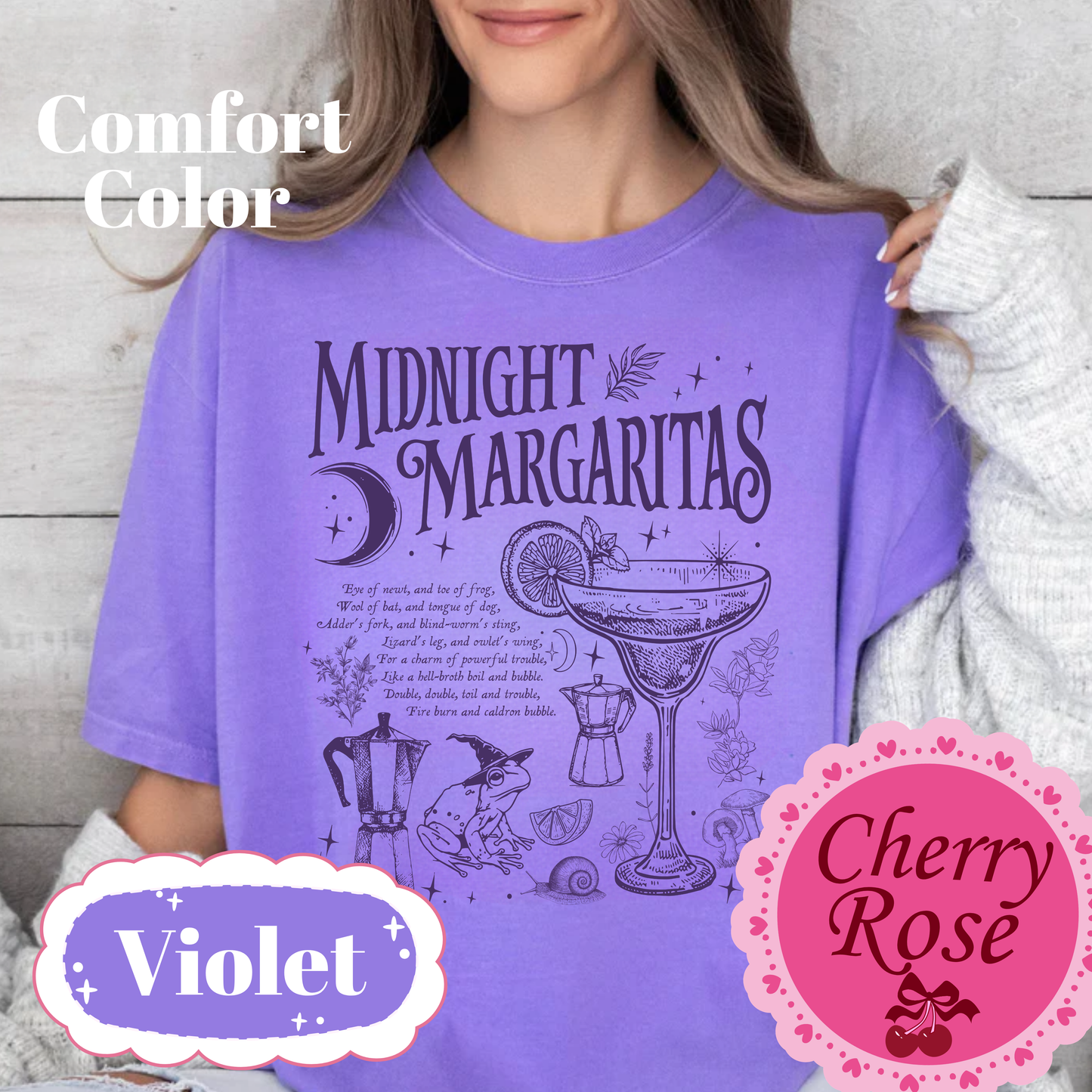 Midnight Margaritas Practical Magic Comfort Color Tee Gildan Sweatshirt