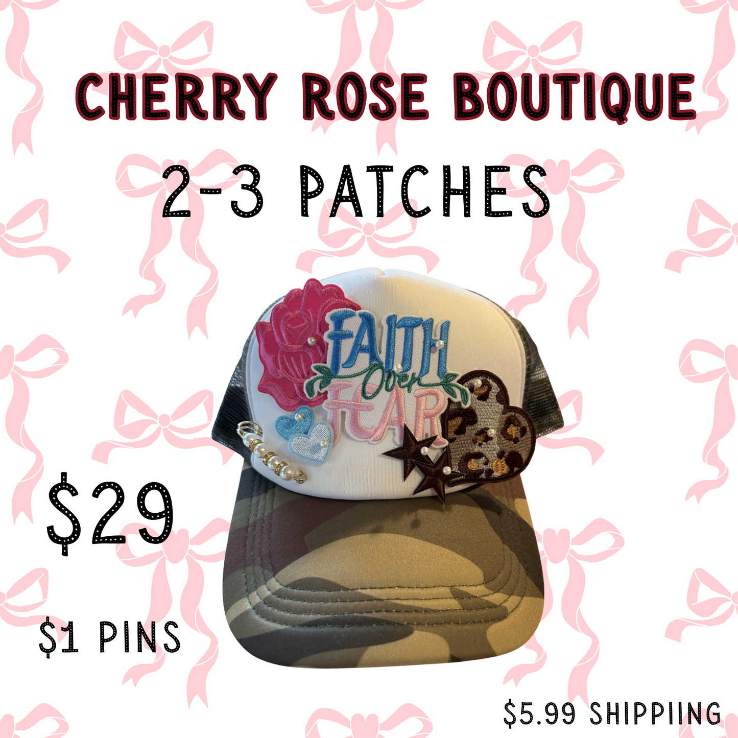 Trucker Hats, Patches & Transfers