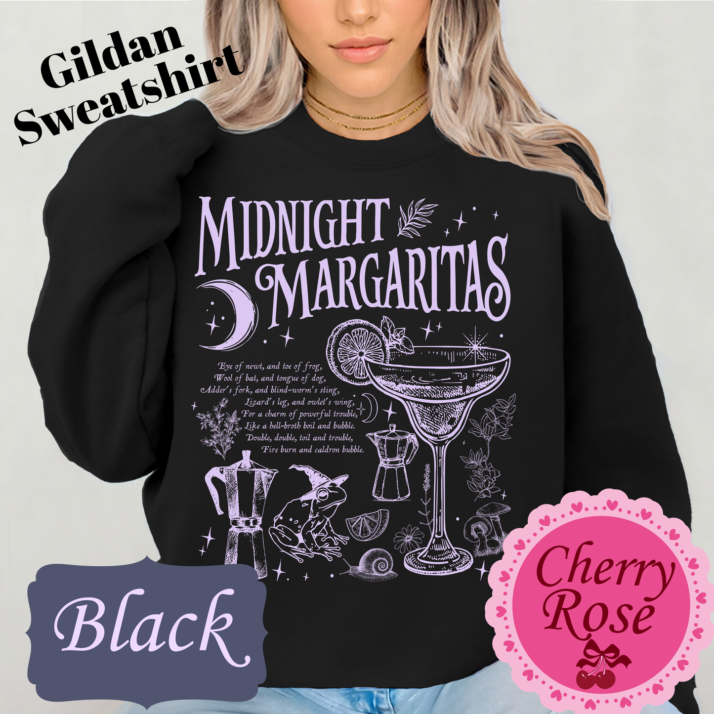Midnight Margaritas Practical Magic Comfort Color Tee Gildan Sweatshirt