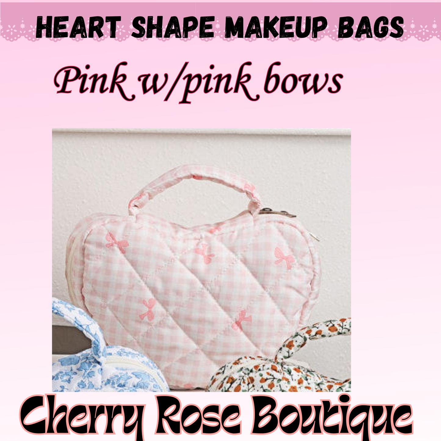 Heart Shape Makeup Bags/Pouch