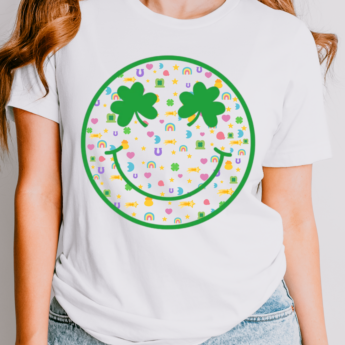 St. Patrick's Day Smiling Face Shirt, St. Patrick's Day Shirt, St. Patrick's Tee Youth & Adult