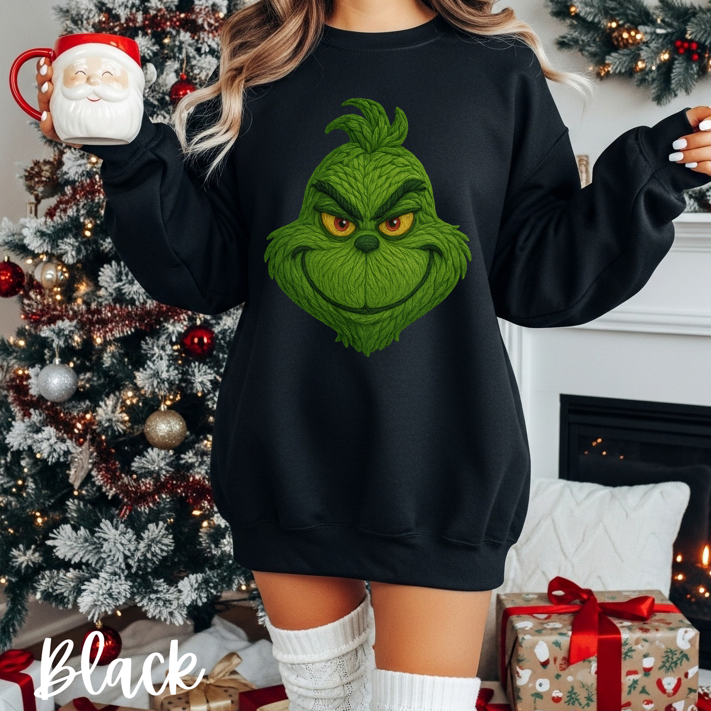 Grinch T-Shirt, Comfort Color Tee & Gildan Sweatshirt