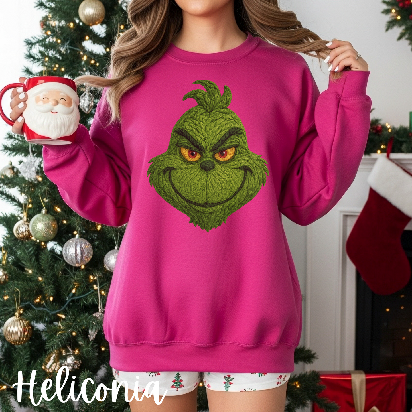 Grinch T-Shirt, Comfort Color Tee & Gildan Sweatshirt