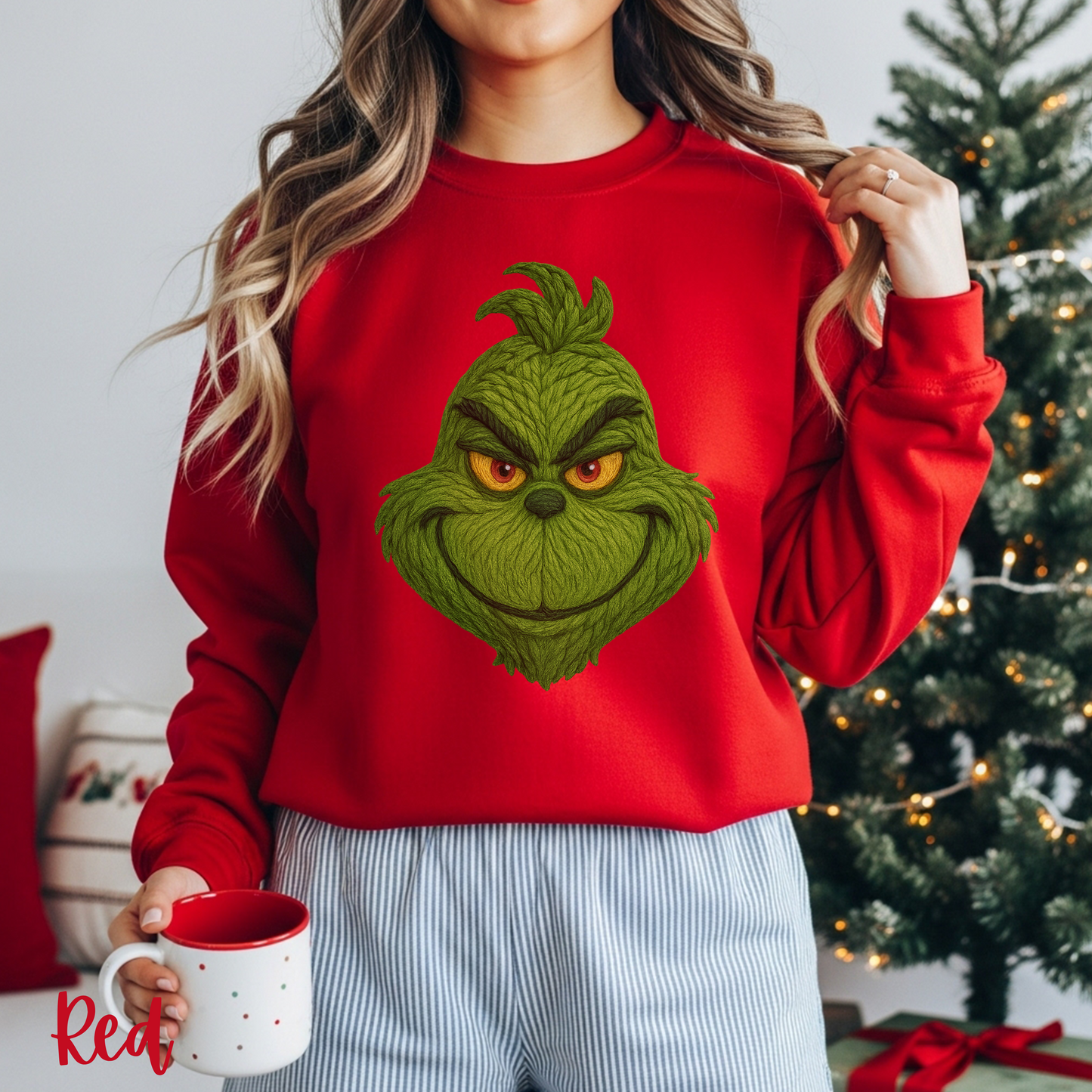 Grinch T-Shirt, Comfort Color Tee & Gildan Sweatshirt