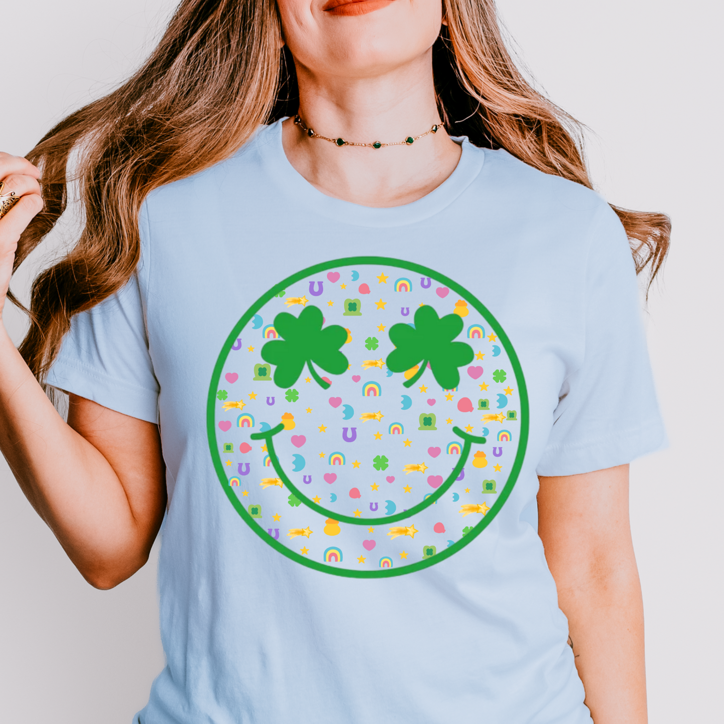 St. Patrick's Day Smiling Face Shirt, St. Patrick's Day Shirt, St. Patrick's Tee Youth & Adult