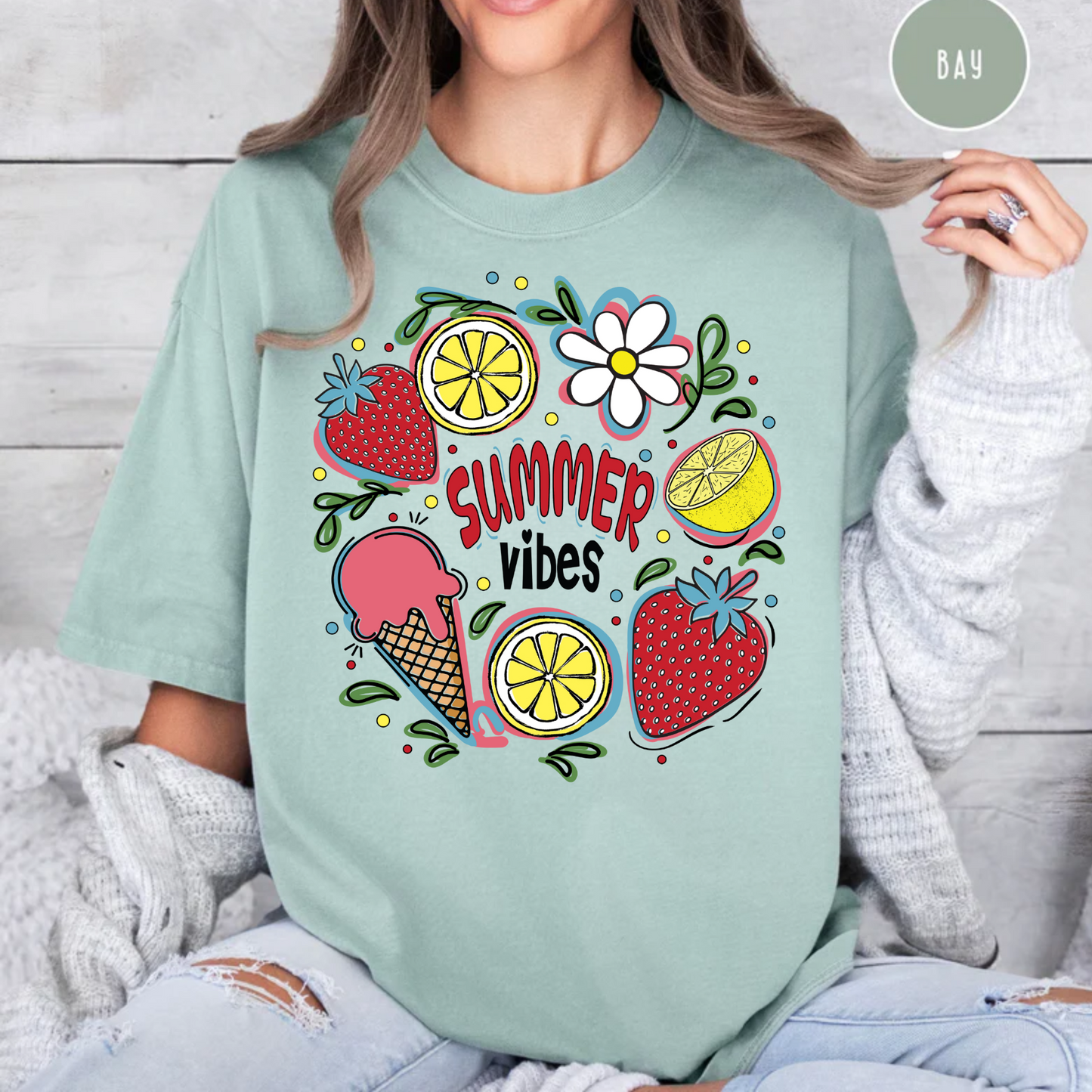 Summer Vibes Shirt, Comfort Color Shirt