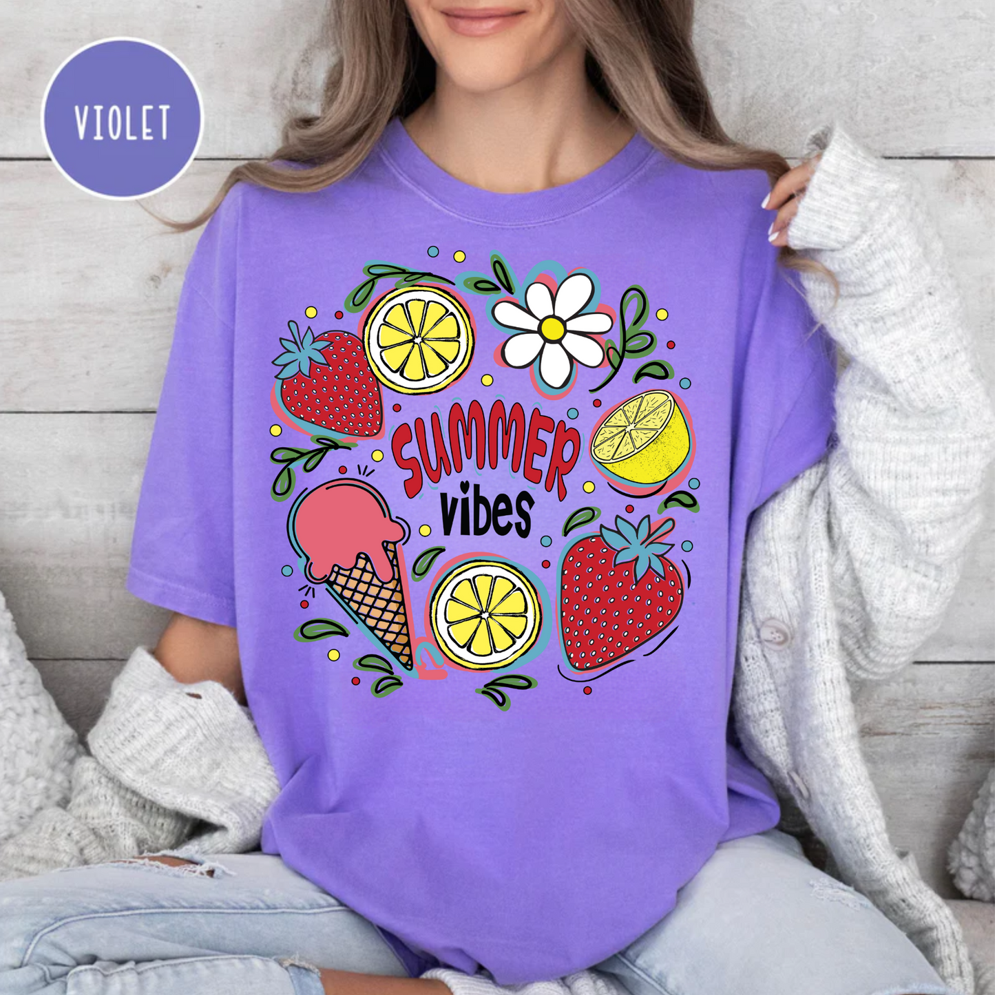 Summer Vibes Shirt, Comfort Color Shirt