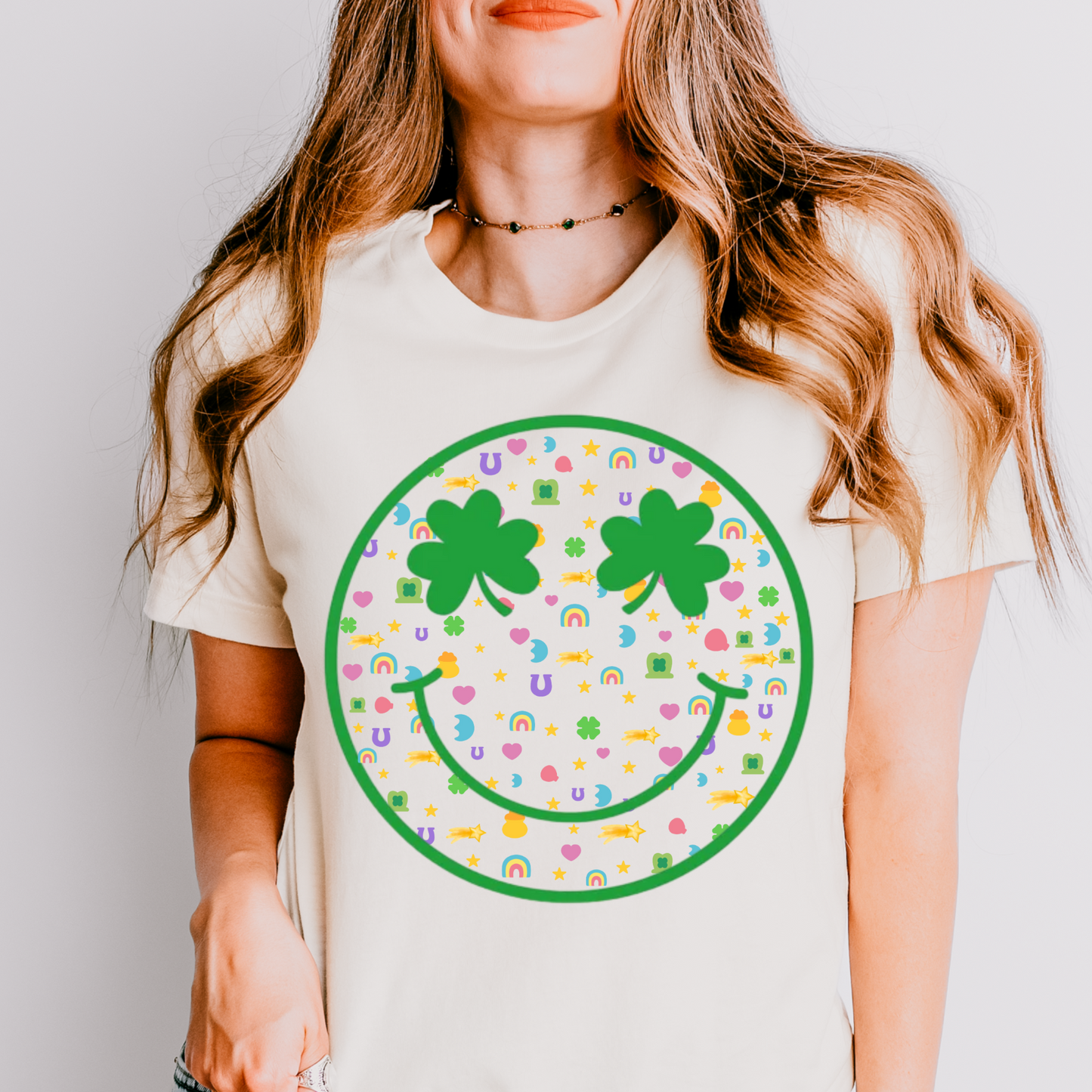 St. Patrick's Day Smiling Face Shirt, St. Patrick's Day Shirt, St. Patrick's Tee Youth & Adult