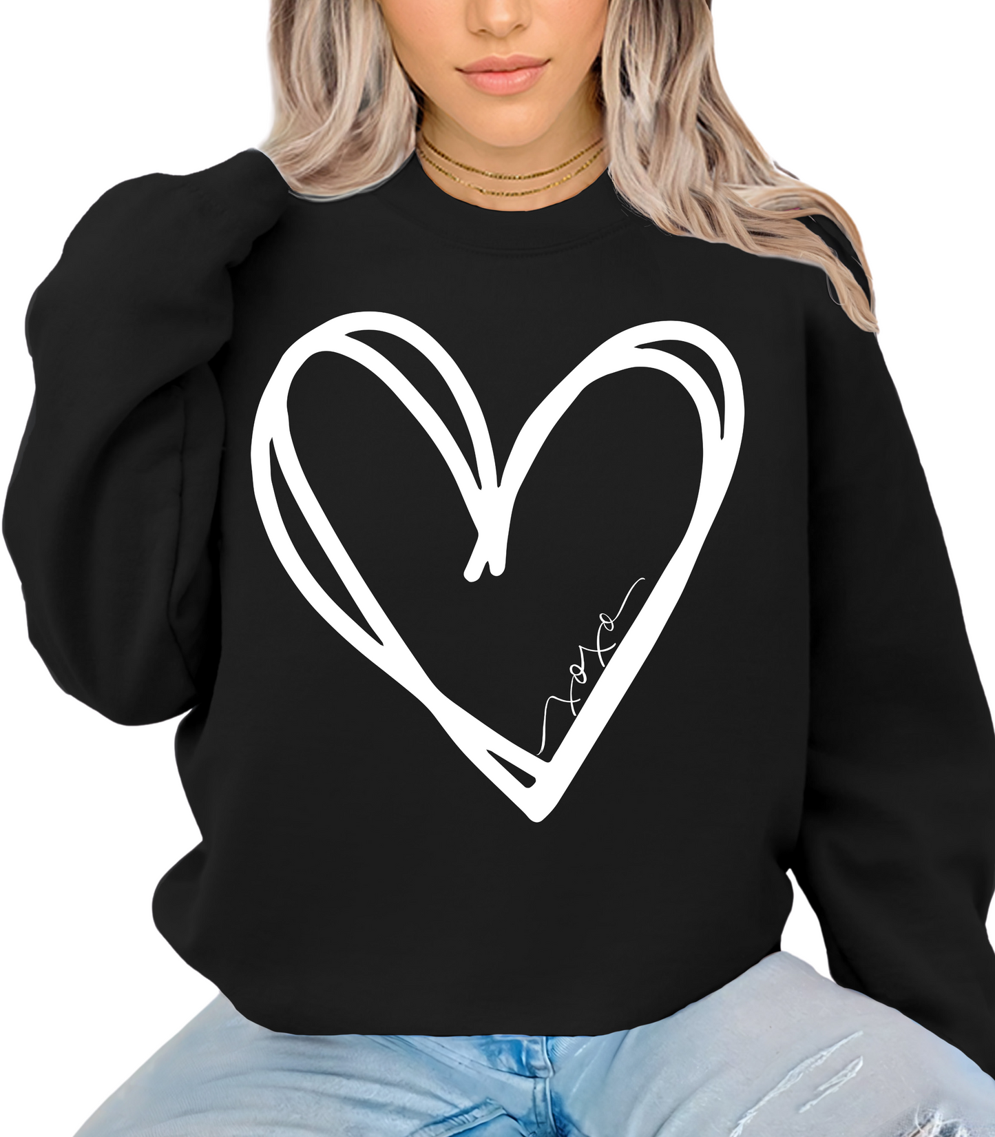 Heart Sweatshirt, Valentine Sweatshirt, Heart Shirt