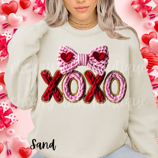 XOXO Hugs and Kisses Valentine's Day Sweatshirt