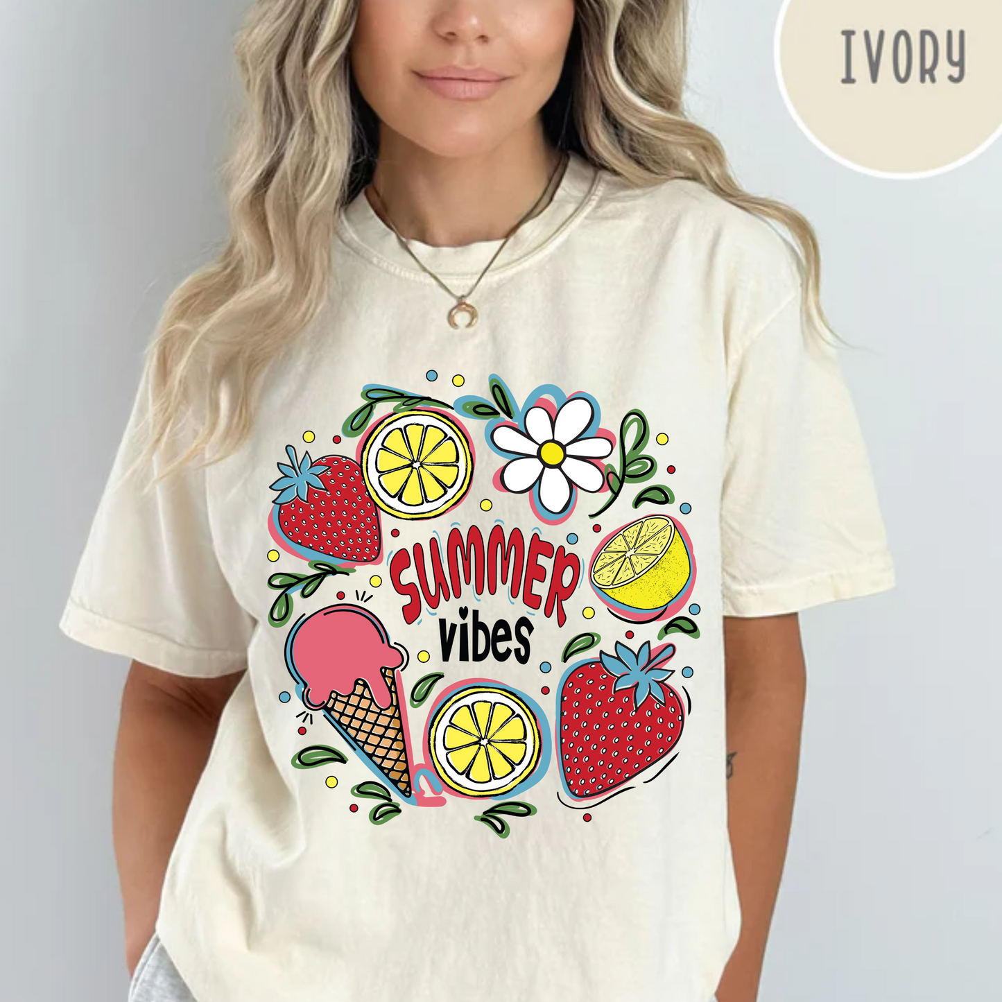 Summer Vibes Shirt, Comfort Color Shirt