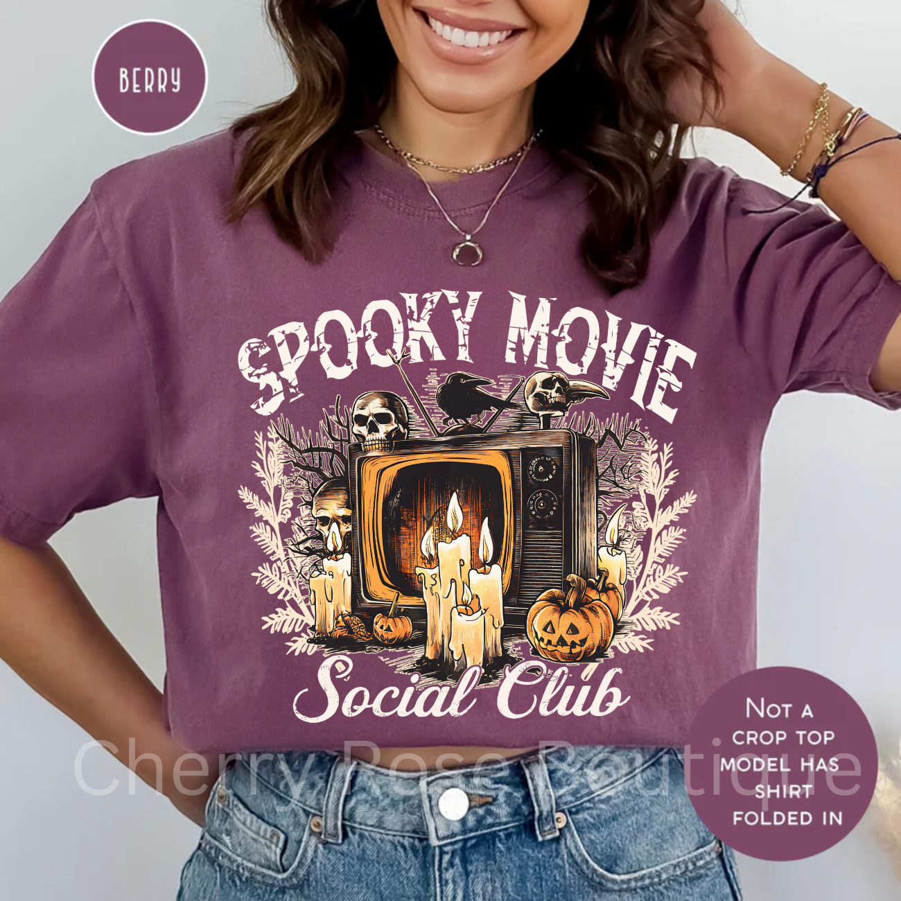 Spooky Movie Social Club Comfort Color Tee