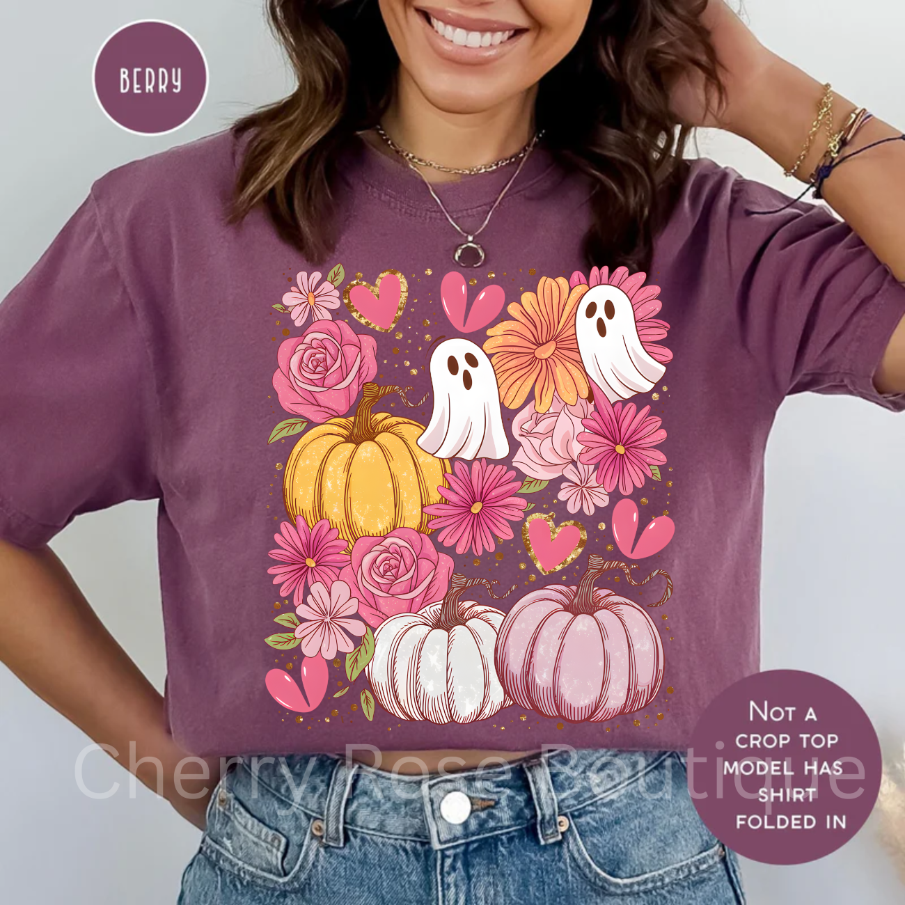 Coquette Pumpkins, Cute Ghost Comfort Color Tee