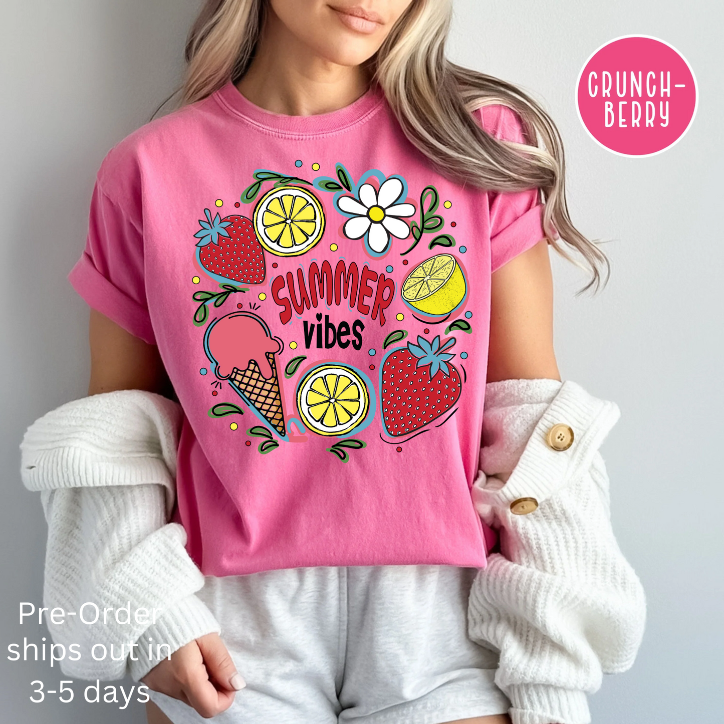 Summer Vibes Shirt, Comfort Color Shirt