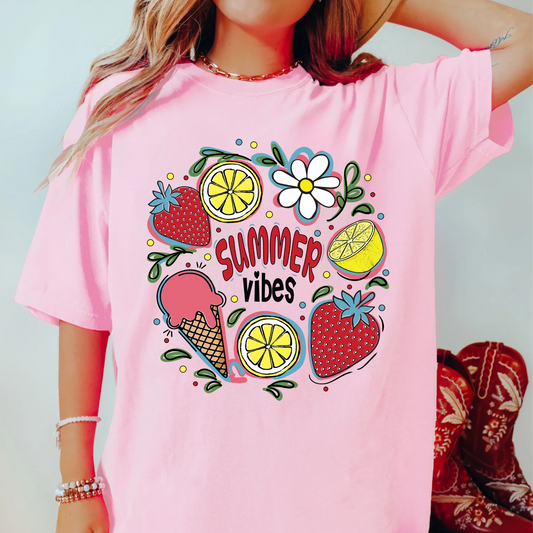 Summer Vibes Shirt, Comfort Color Shirt